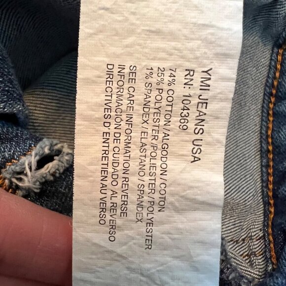 YMI High Rise Denim Button Fly Shorts 9 - Picture 6 of 9